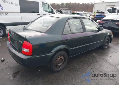 2000 Mazda Protege Dx/Lx from USA, damaged, VIN JM1BJ2222Y0263425